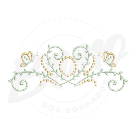 CG18M006 - Barrinha ramo e borboleta