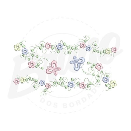 CG21M004 - Barrinha flor e borboleta