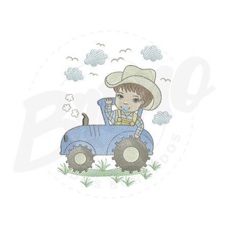 MP17M013-1 MP17M013 - Trator com menino fazendeiro