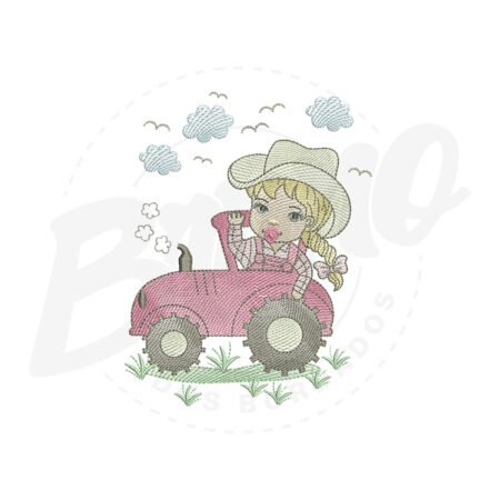 MP17M016-1 MP17M016 - Trator com menina fazendeira