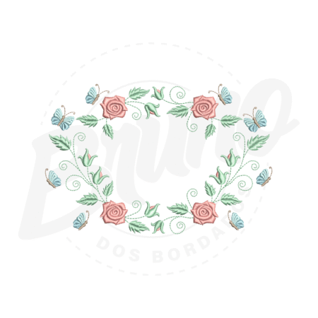 MP19M028 - Moldura Flor e Borboleta