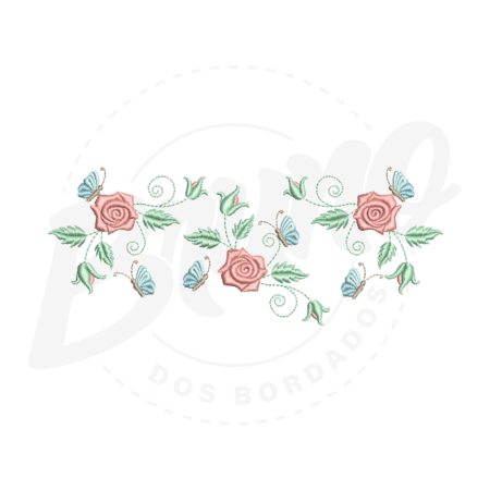 MP19M032 - Barrinha flor e borboleta