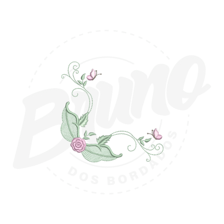 MP19M103-1 MP19M103 - Canto floral e borboleta