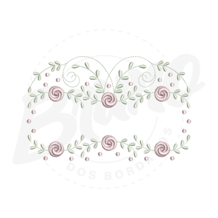 MP22M054 - Moldura floral e poá