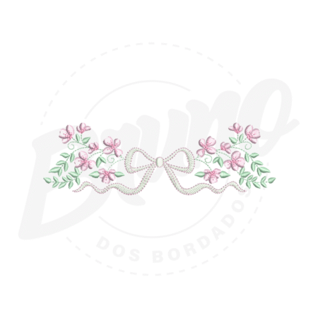 MP24M054 - Barrinha Floral e Laço