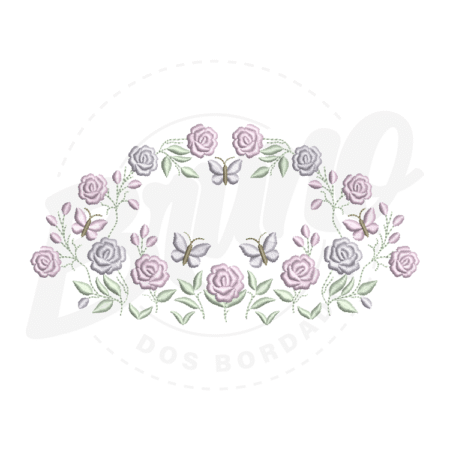 MP28M018 - Moldura rosas