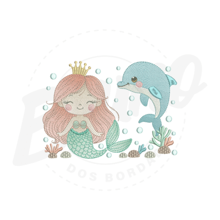 MP30M022T13X18 MP30M022 - Sereia e golfinho