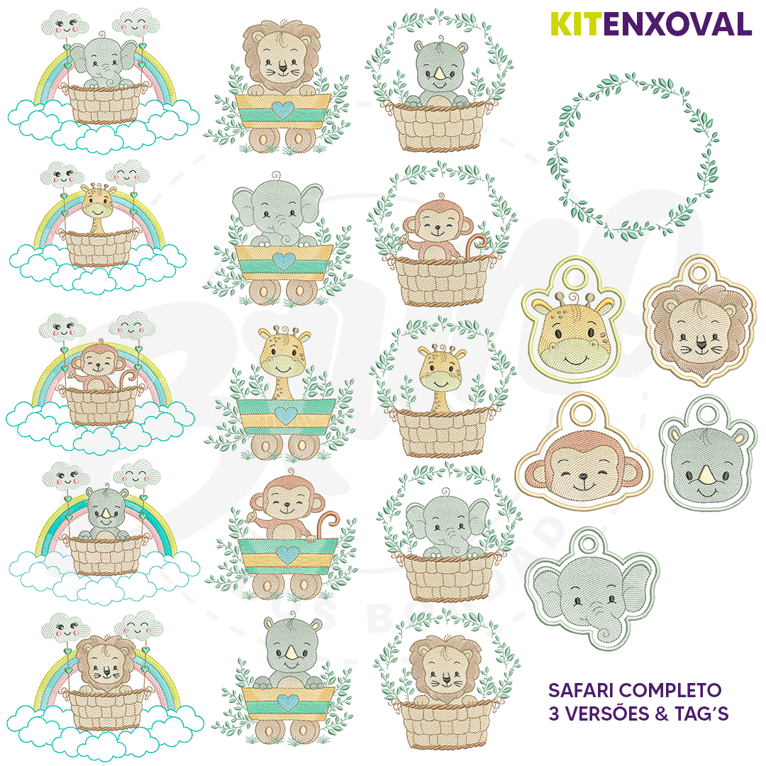 fundocatalogo_0f087abe-5f8b-4341-9bfc-33671bed1ef5-2 Kit Enxoval #75 - Safari & Tag´s