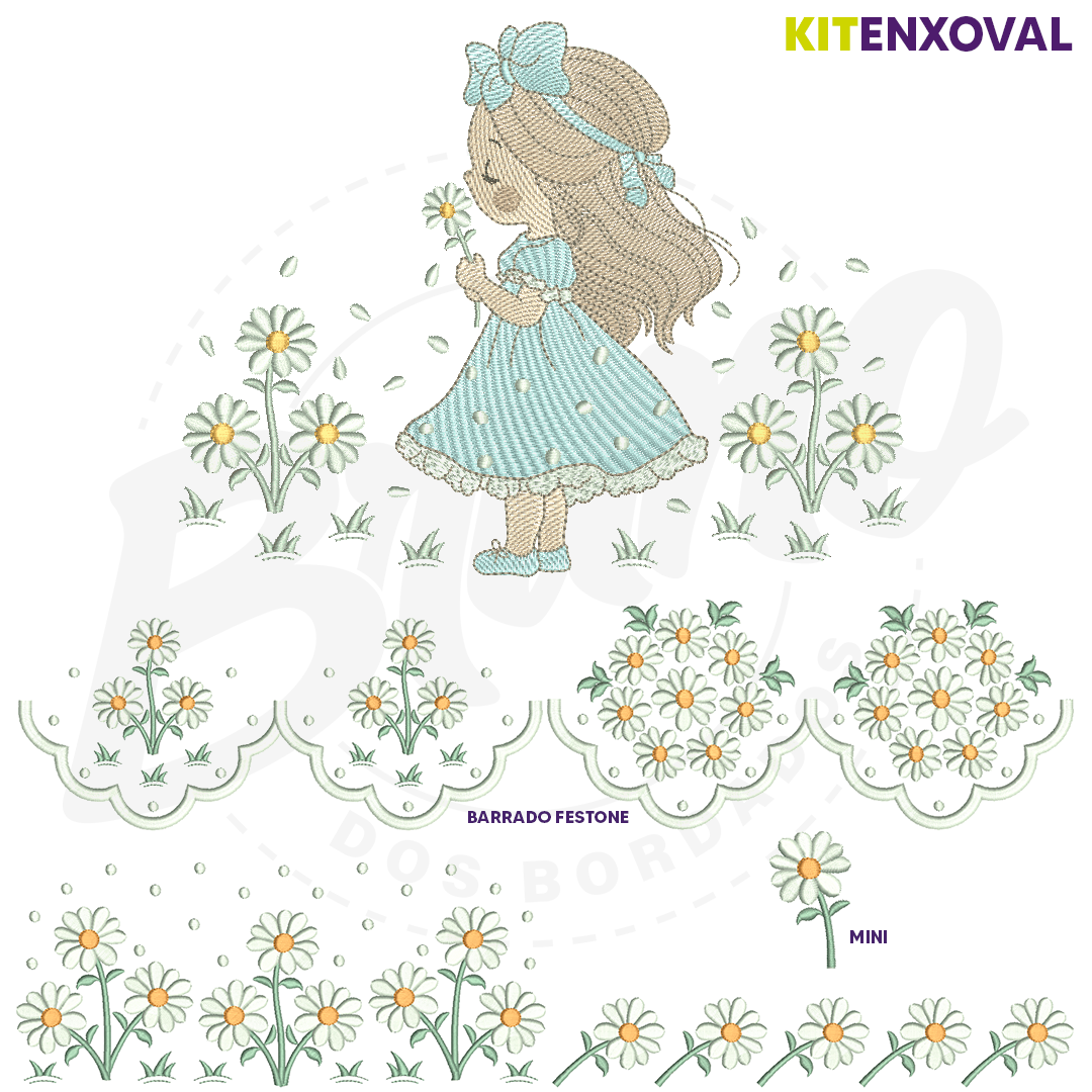 fundocatalogo_9bd1af05-36a8-493e-a935-6e01c66f713b-2 Kit Enxoval #105 - Menina e margaridas
