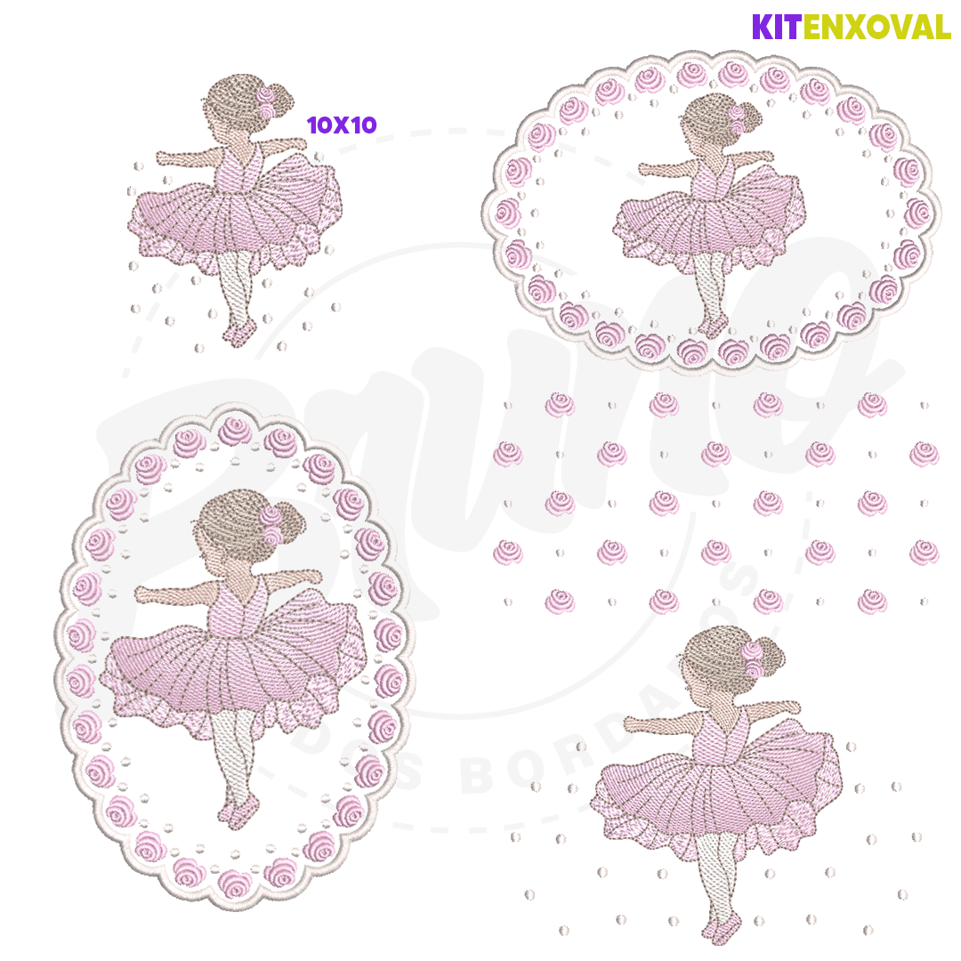 PADRAOPOST'1080 Kit Enxoval #149 - Bailarina