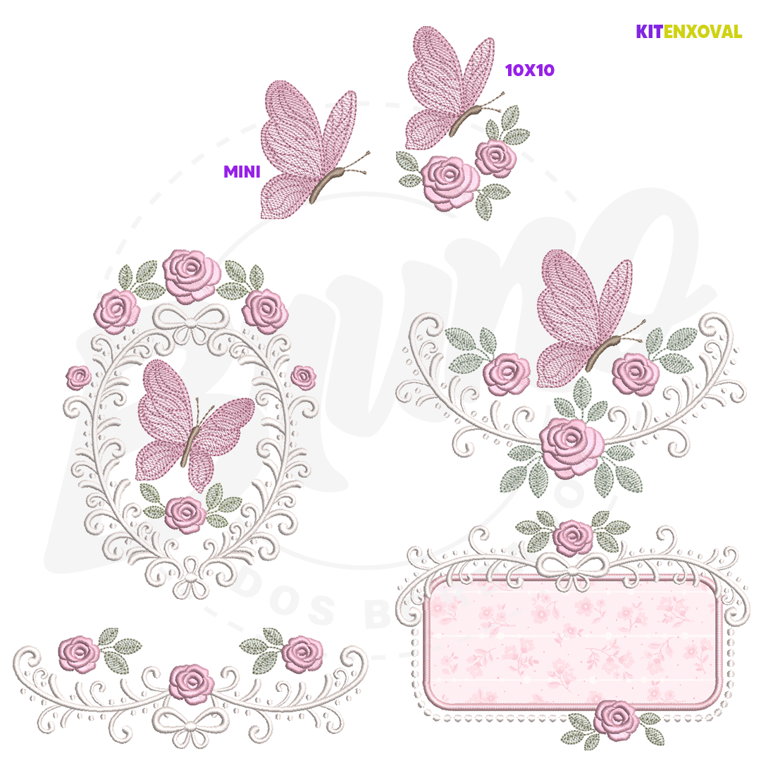 Kit Enxoval #172 - Borboleta clássica