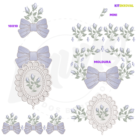 Kit Enxoval #156 - Brasão e laço