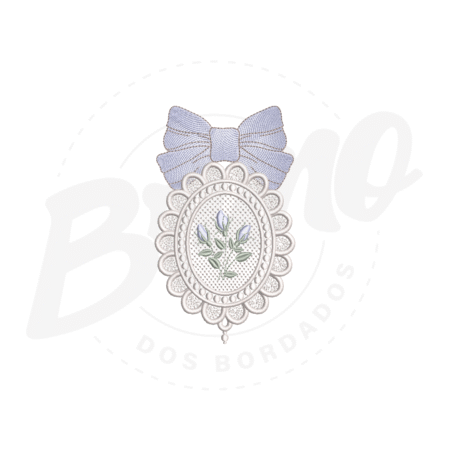 MP33M003 - Brasão laço e flor