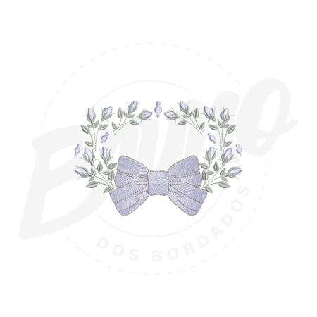 MP33M008 - Moldura floral com laço