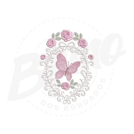 MP34M046 - Moldura borboleta e arabesco