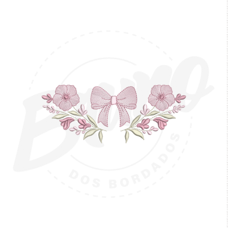 MP35M053 - Barrinha floral com laço