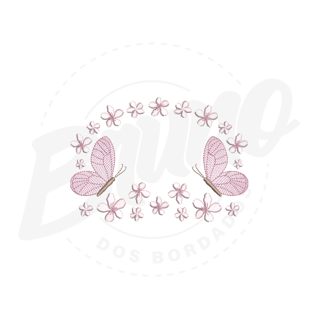 MP35M134 - Moldura borboleta 3D